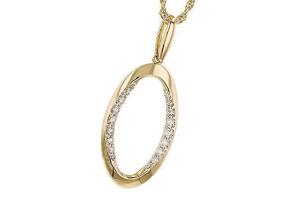 14K Yellow Gold Diamond Necklace