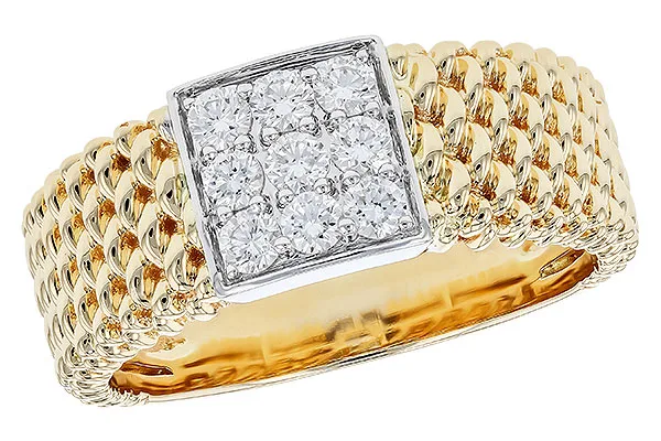 14K Two-Tone Diamond Ring