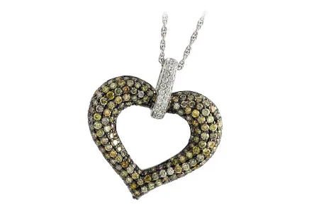 14K White Gold Diamond Necklace