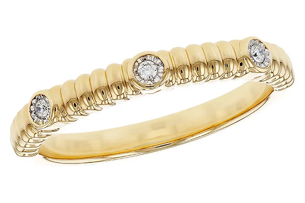 14K Yellow Gold Diamond Anniversary Band