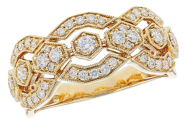 14K Yellow Gold Diamond Anniversary Band