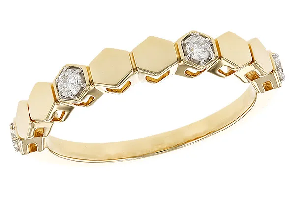 14K Yellow Gold Diamond Anniversary Band