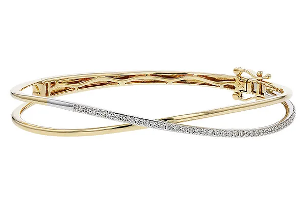 14K Two-Tone Diamond Bracelet