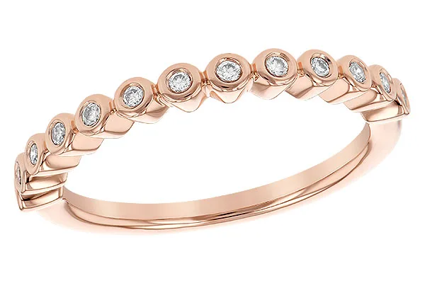 14K Rose Gold Diamond Anniversary Band
