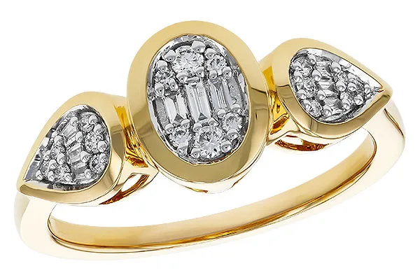 14K Yellow Gold Diamond Ring