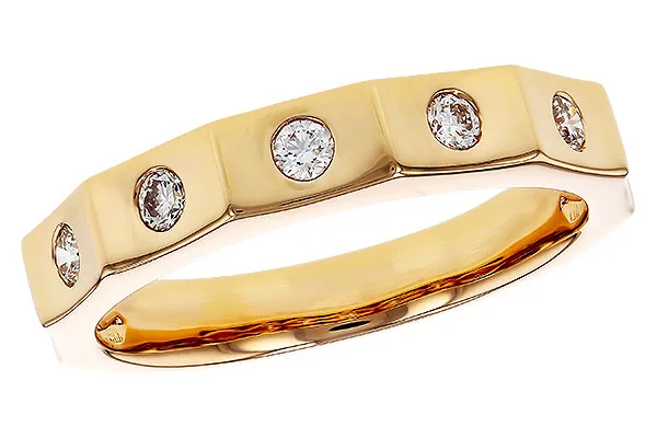 14K Yellow Gold Diamond Anniversary Band
