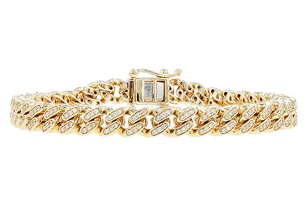 14K Yellow Gold Diamond Bracelet