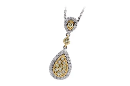 14K Two-Tone Diamond Necklace