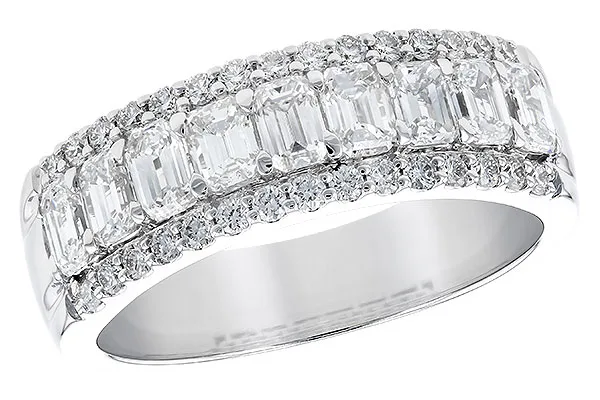 14K White Gold Diamond Anniversary Band