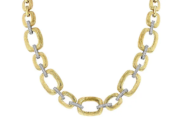 14K Two-Tone Diamond Necklace