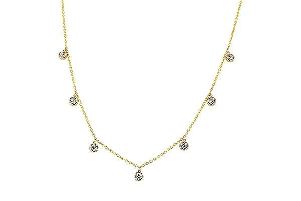 14K Yellow Gold Diamond Necklace