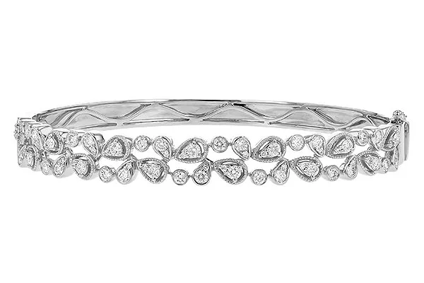 14K White Gold Diamond Bracelet