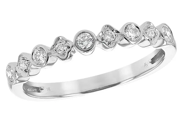 14K White Gold Diamond Anniversary Band