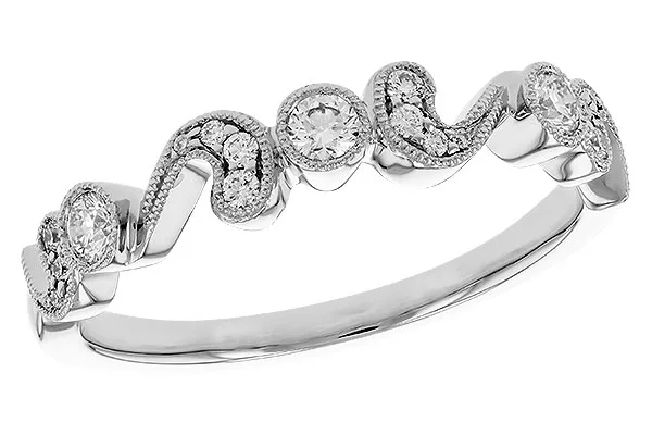 14K White Gold Diamond Anniversary Band