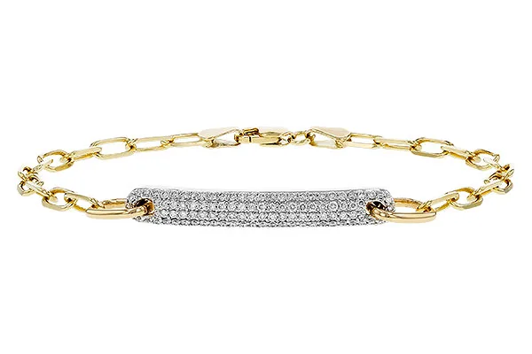 14K Two-Tone Diamond Bracelet