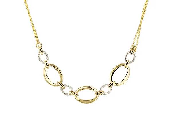 14K Two-Tone Diamond Necklace