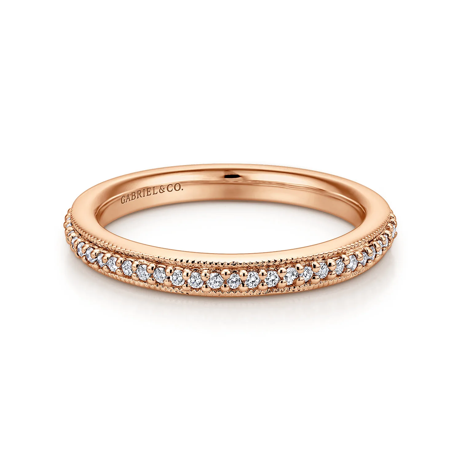 Vintage Inspired Prong Set Diamond Eternity Band