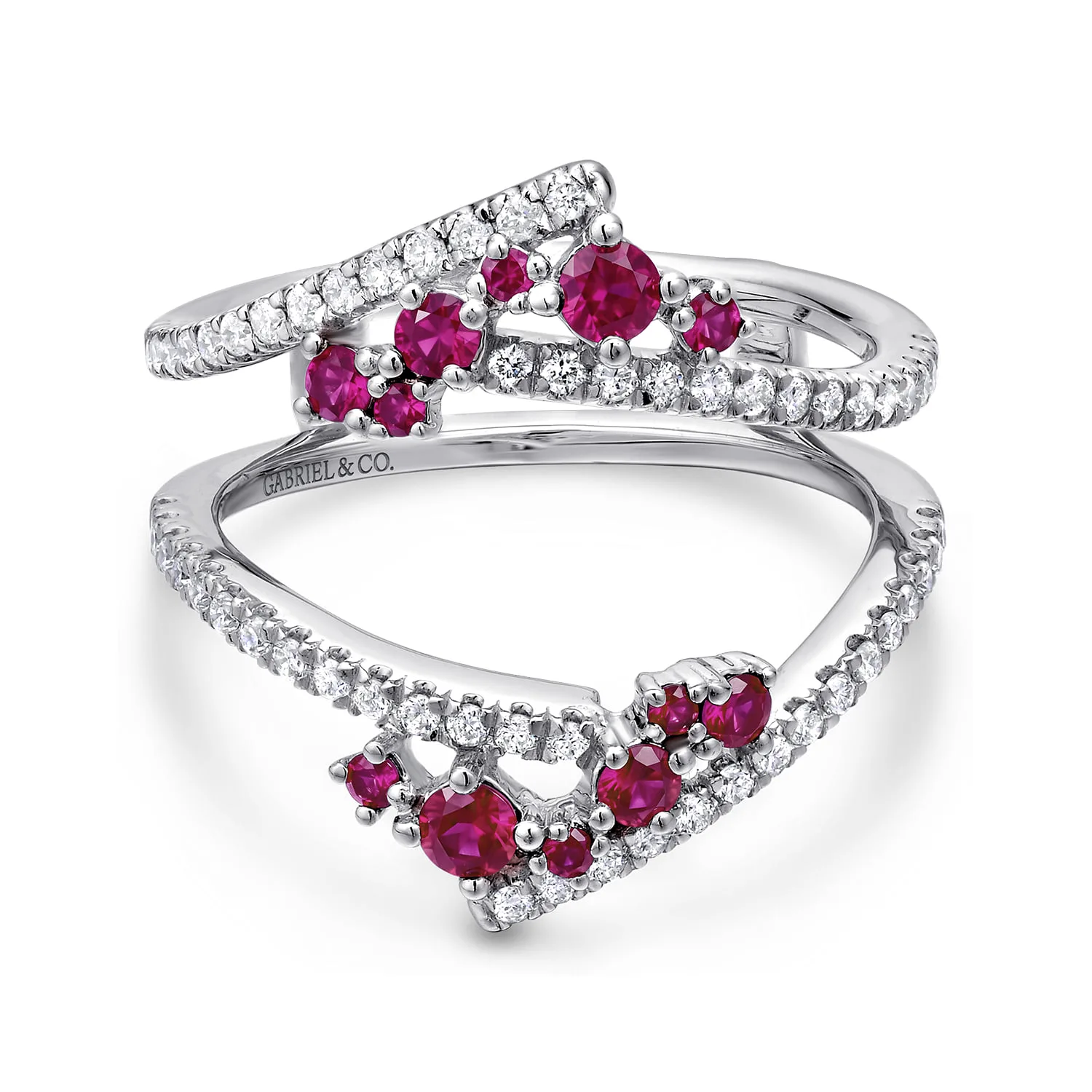 Prong Set Ruby and Diamond Ring Enhancer