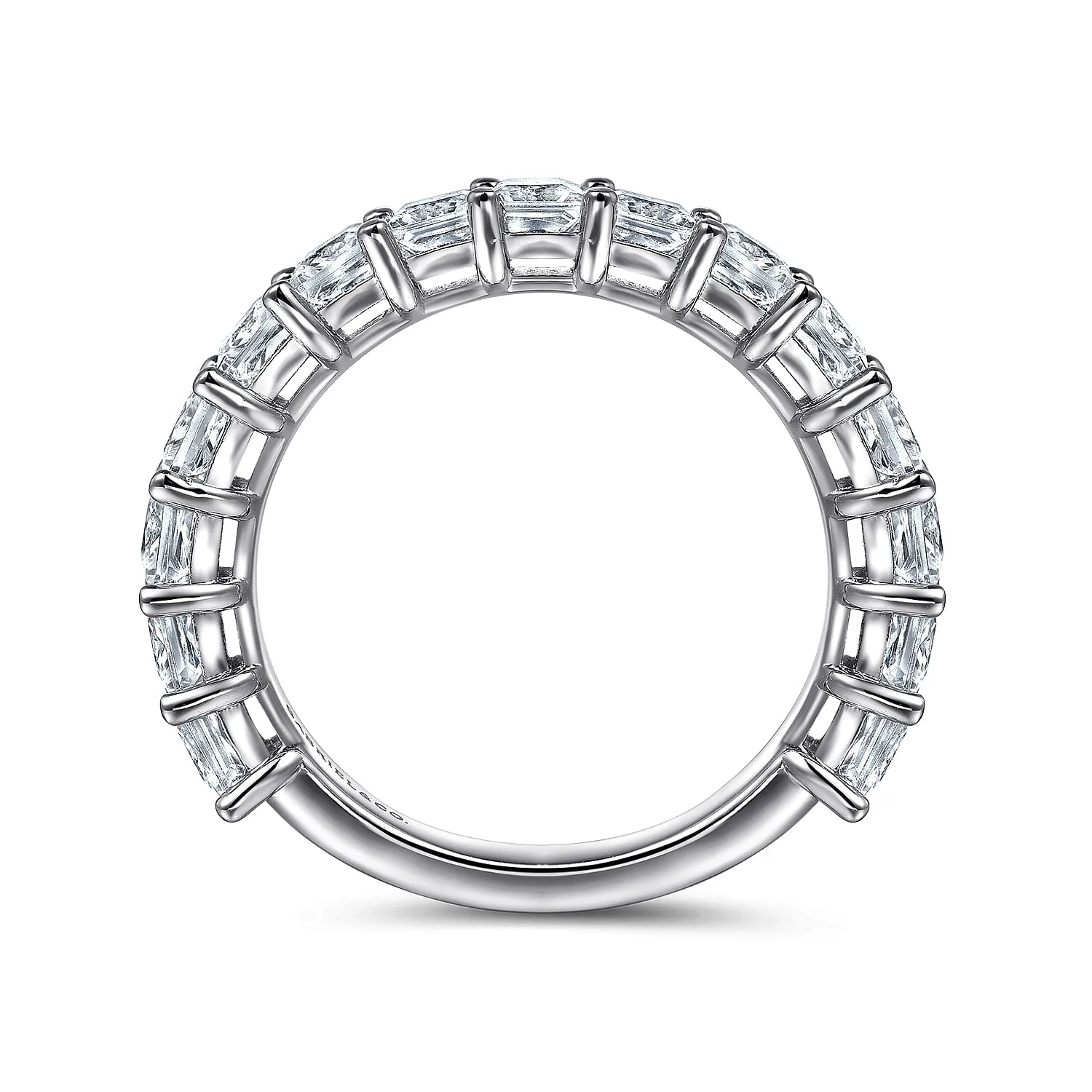 Diamond Anniversary Band in 14K White Gold, photograph 2