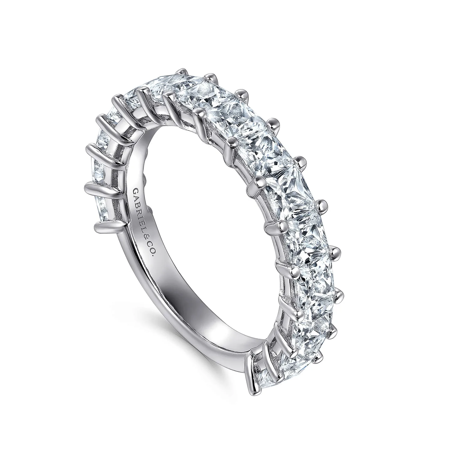 Diamond Anniversary Band in 14K White Gold, photograph 3