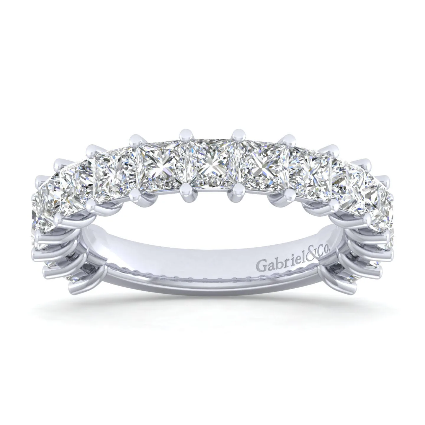 Diamond Anniversary Band in 14K White Gold, photograph 5