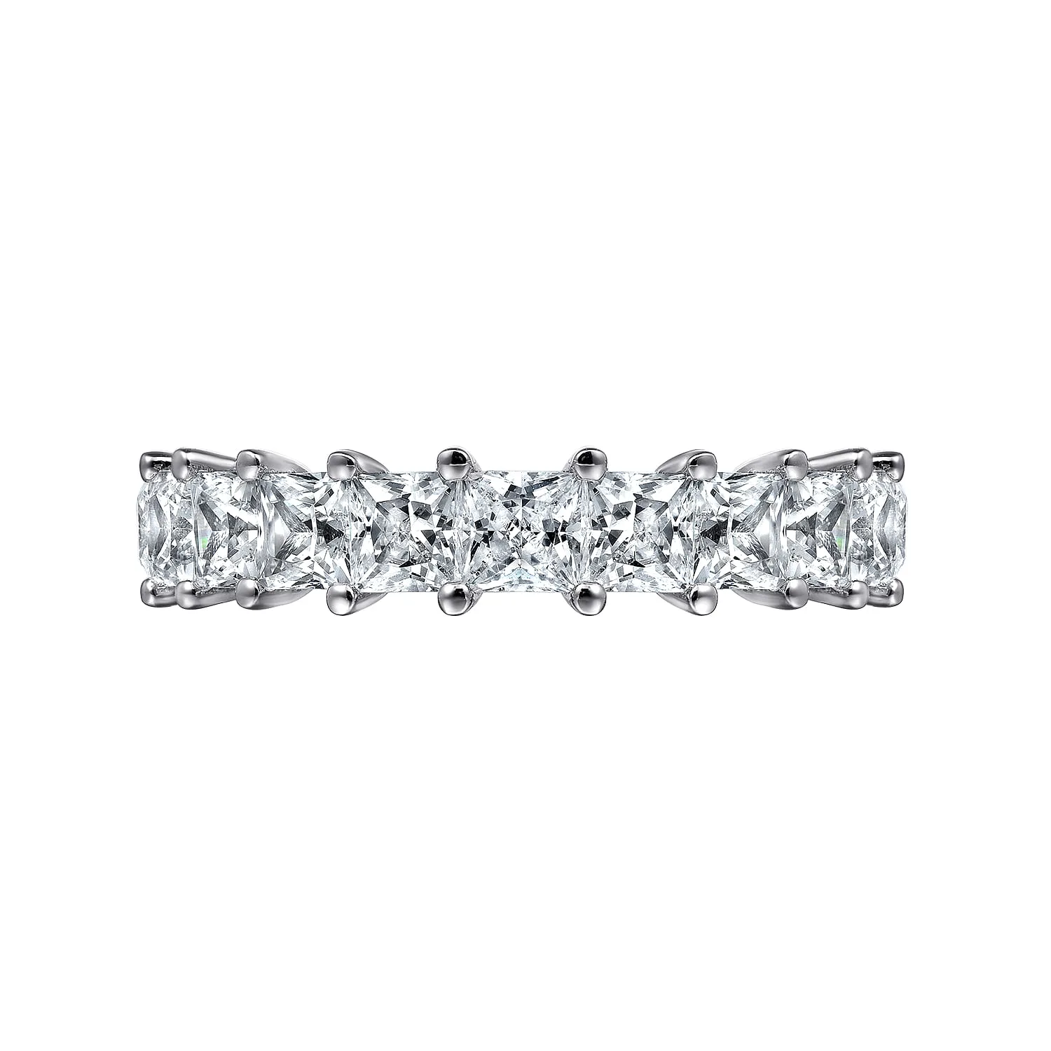 Diamond Anniversary Band in 14K White Gold, photograph 6