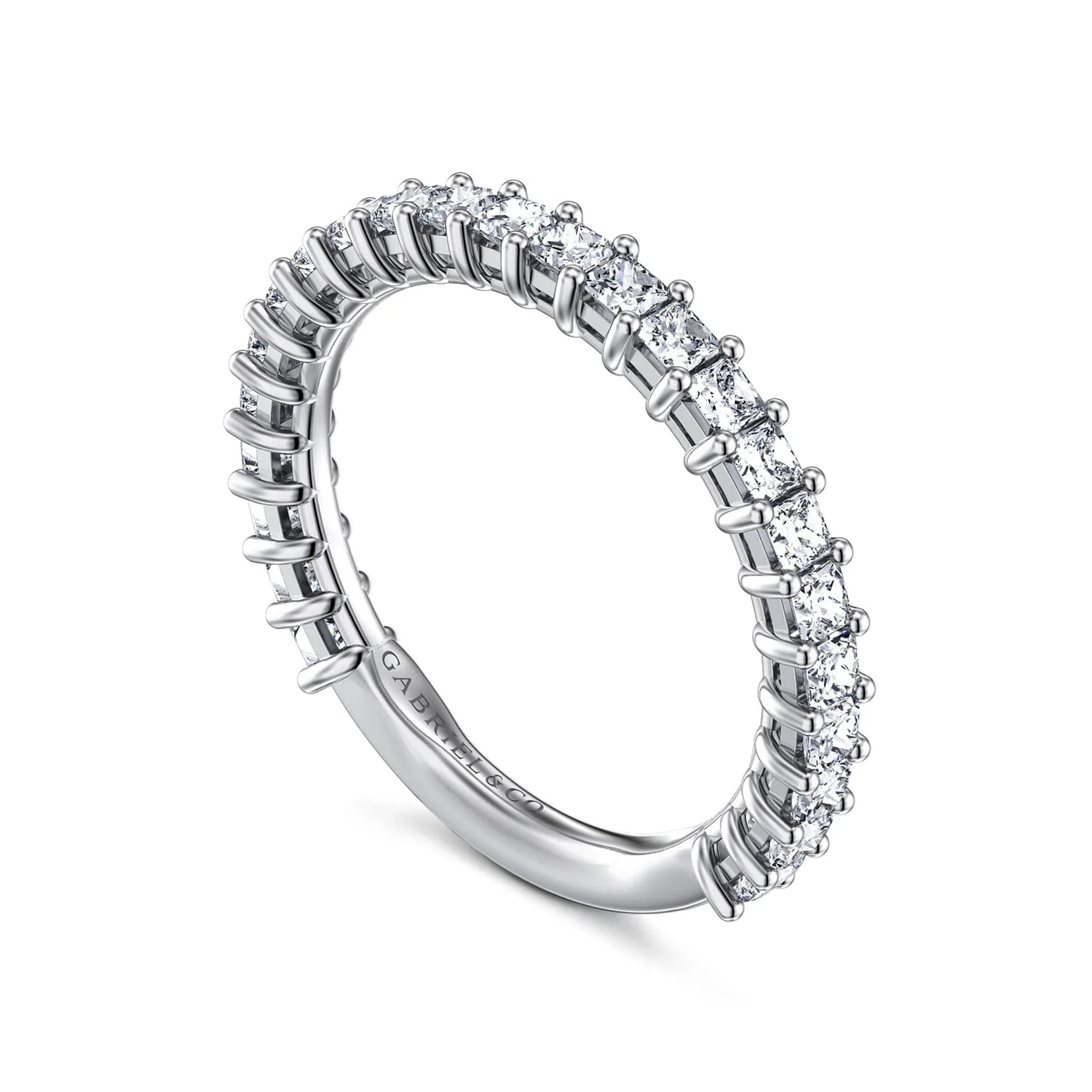 Diamond Anniversary Band in 14K White Gold, photograph 3