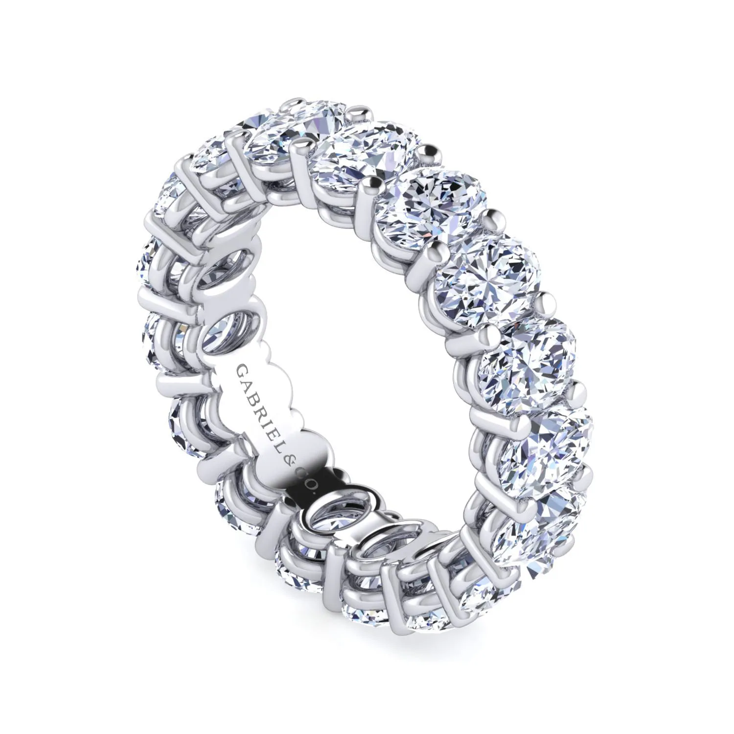 Diamond Eternity Band in 14K White Gold, photograph 3