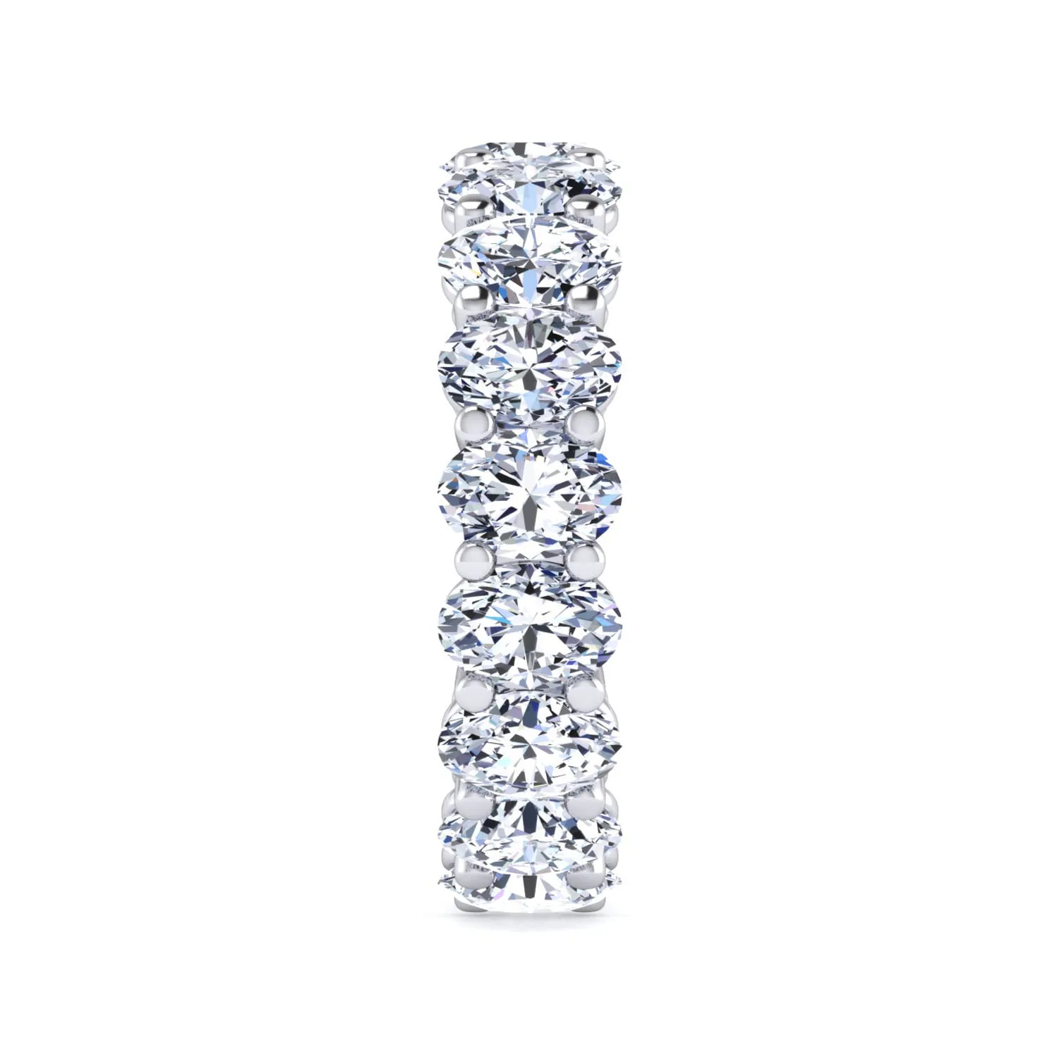 Diamond Eternity Band in 14K White Gold, photograph 4