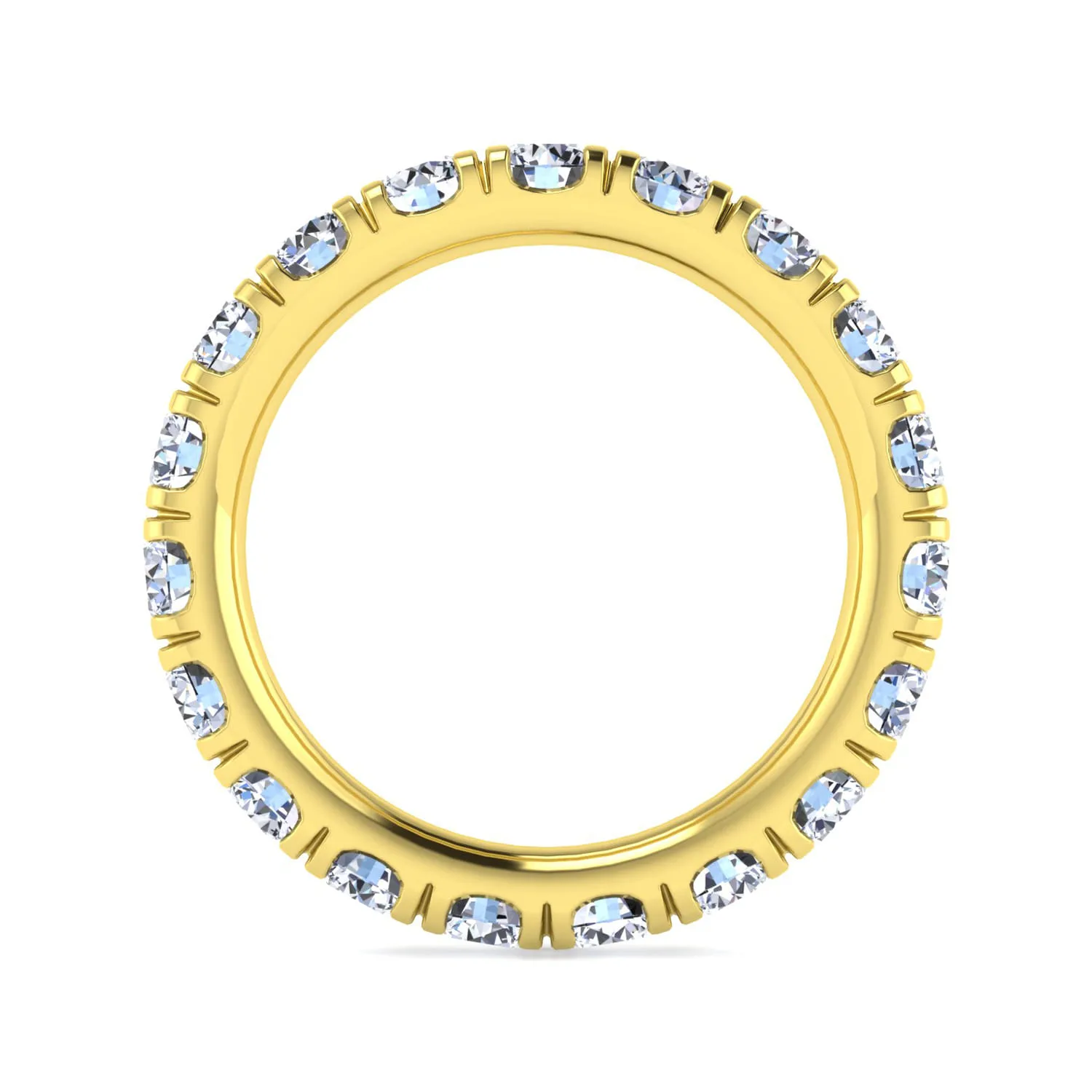 Diamond Eternity Band in 14K Yellow Gold, photograph 2