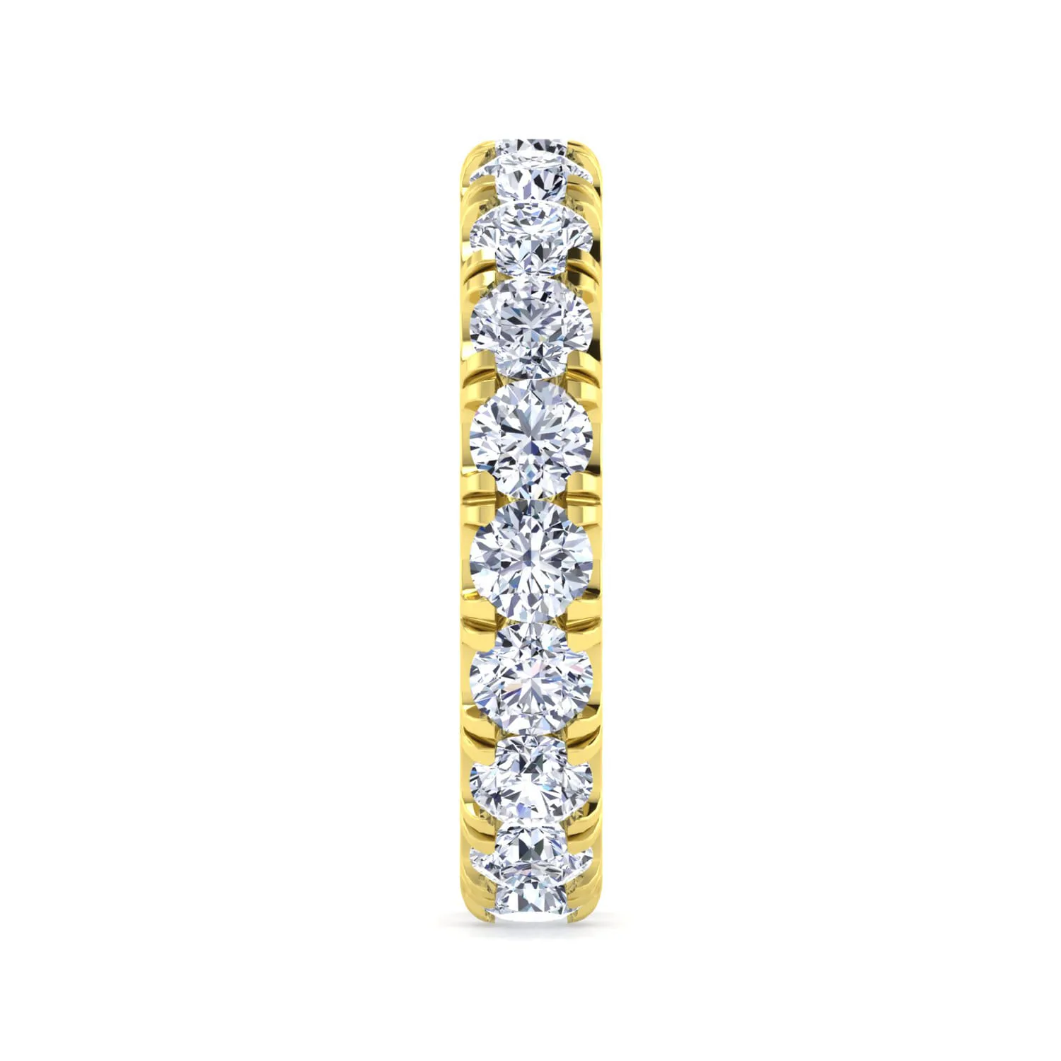 Diamond Eternity Band in 14K Yellow Gold, photograph 4