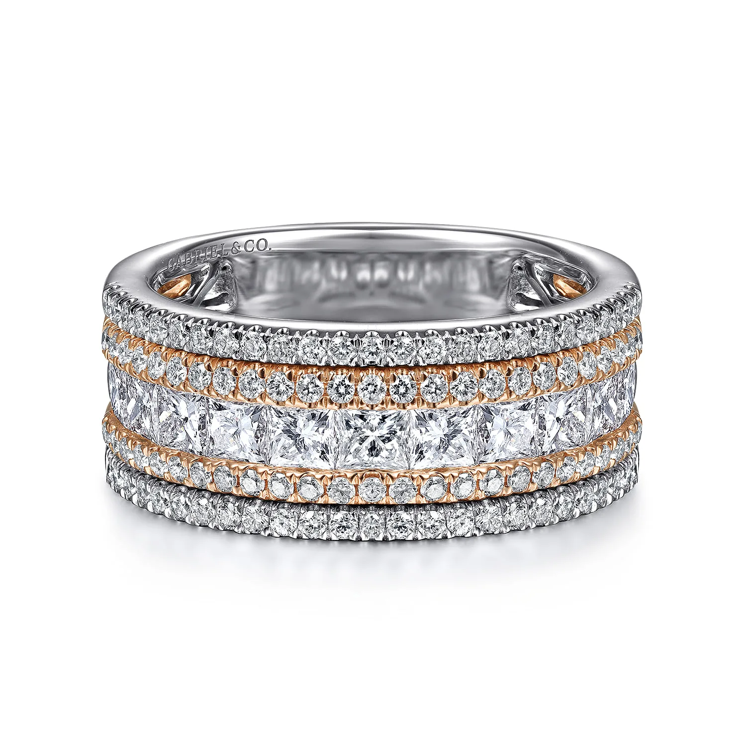 Wide Diamond Anniversary Ring