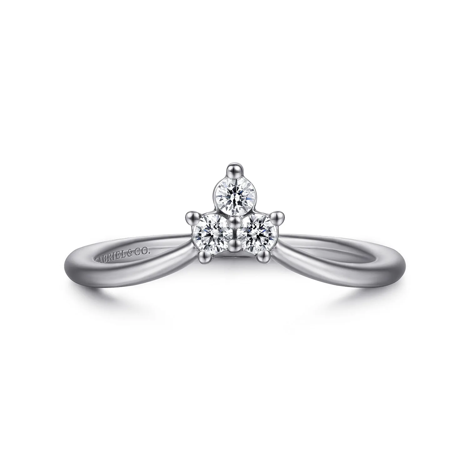 Curved Diamond Anniversary Band
