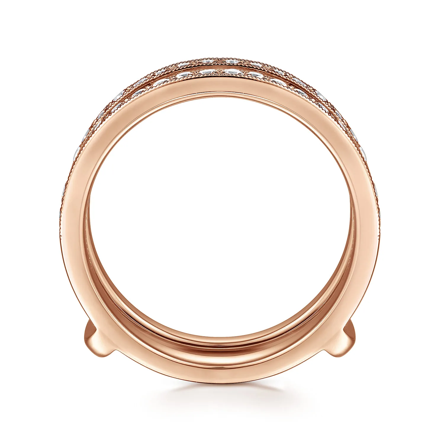 Diamond Ring Enhancer in 14K Rose Gold, photograph 2