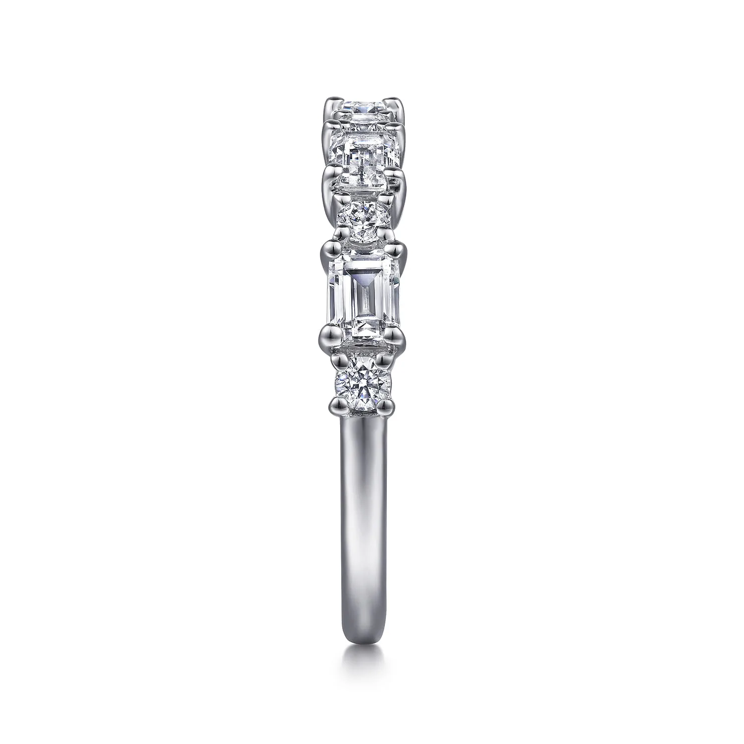and Diamond Anniversary Band in 14K White Gold, photograph 4