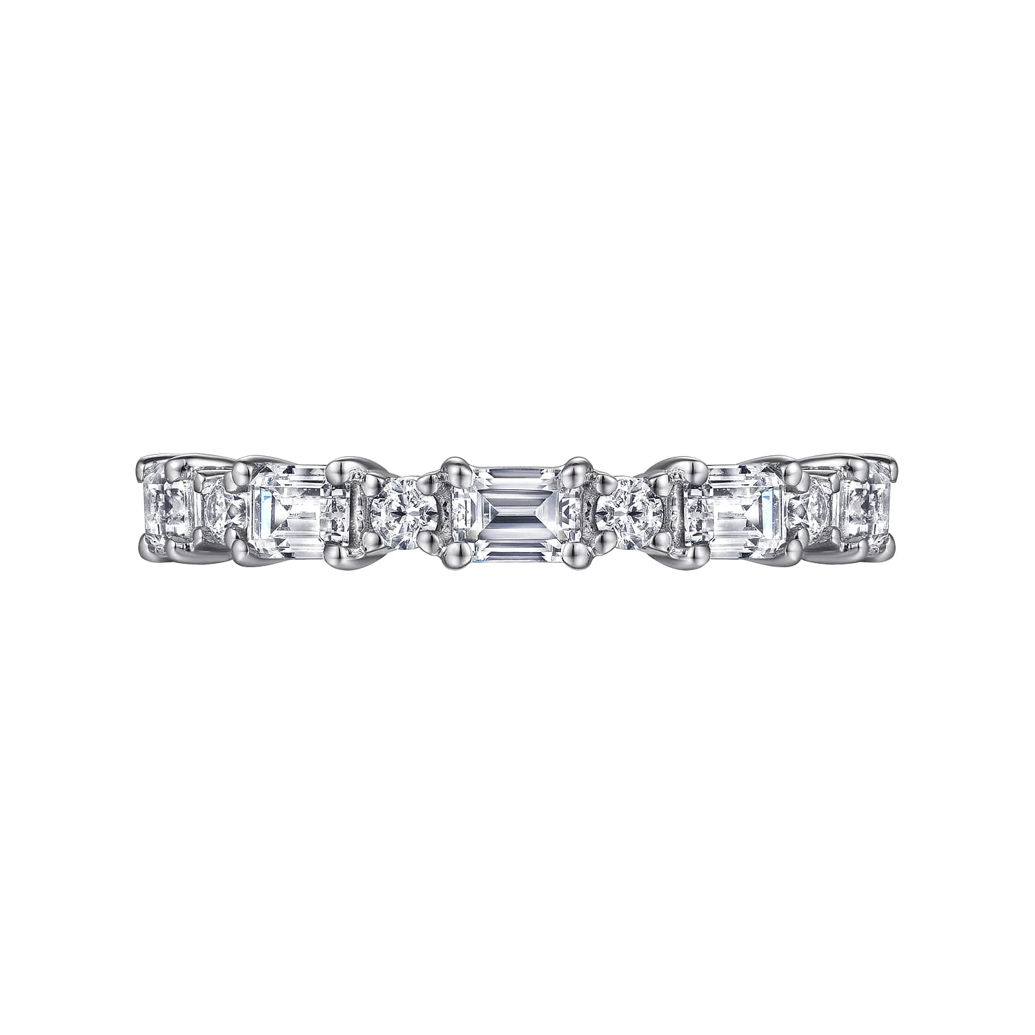and Diamond Anniversary Band in 14K White Gold, photograph 6