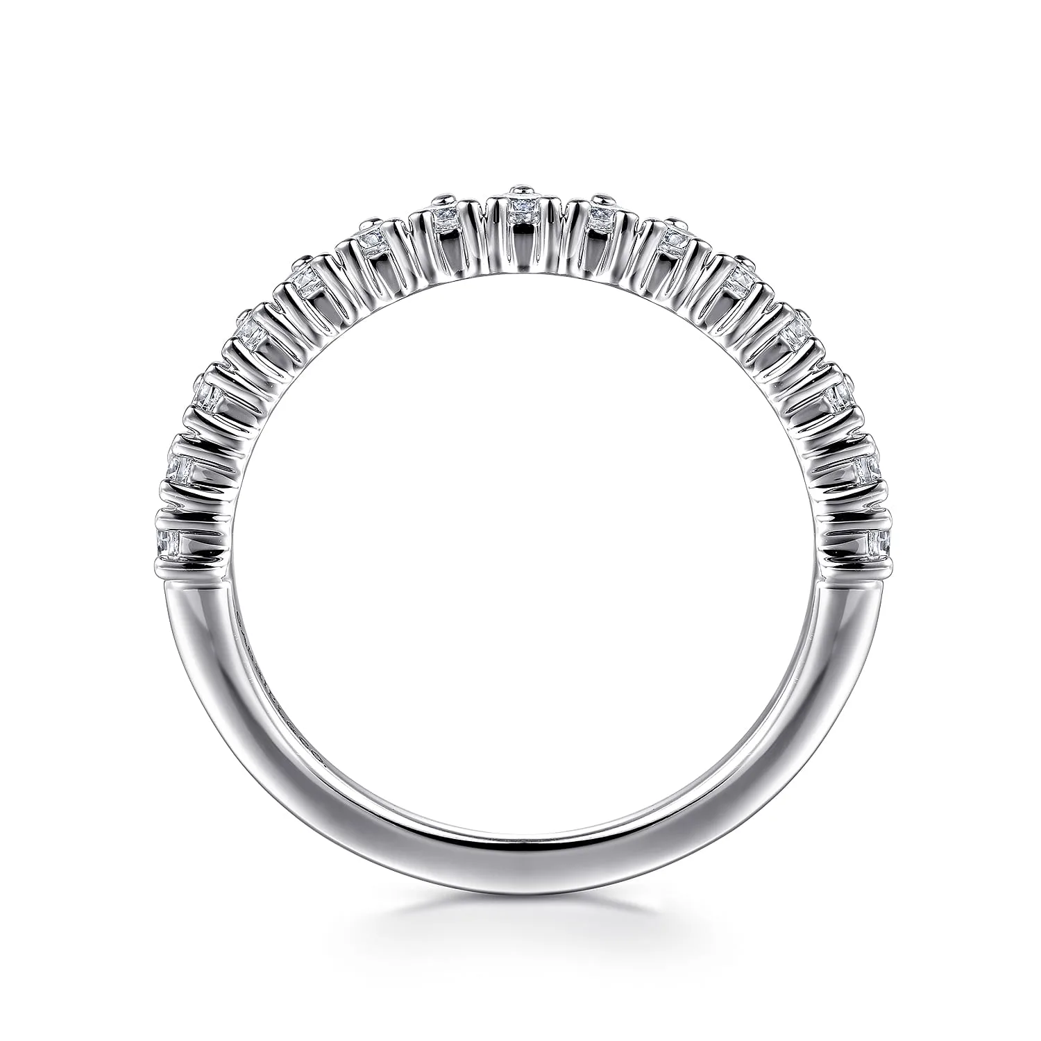 Diamond Anniversary Band in 14K White Gold, photograph 2