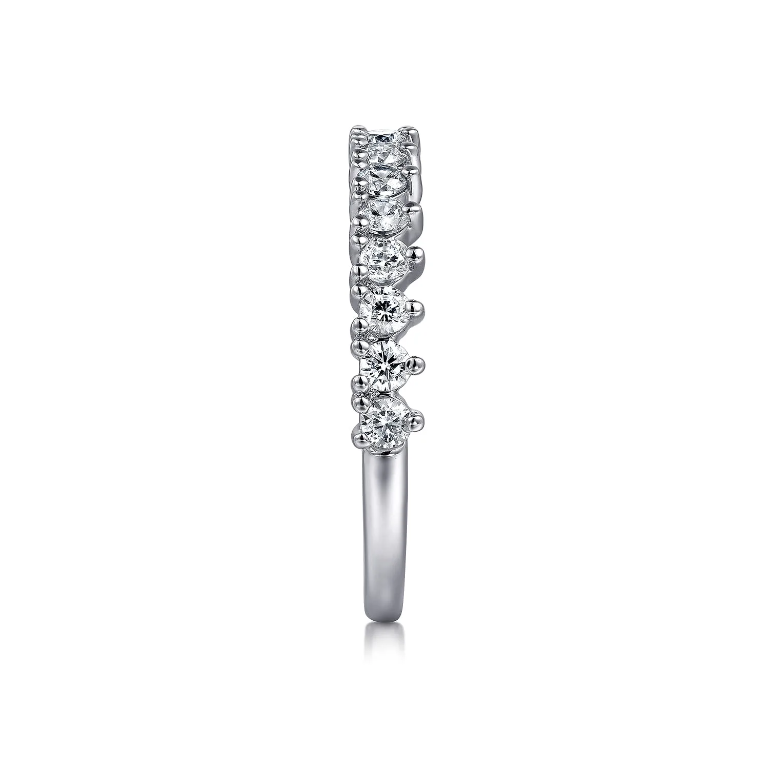 Diamond Anniversary Band in 14K White Gold, photograph 4