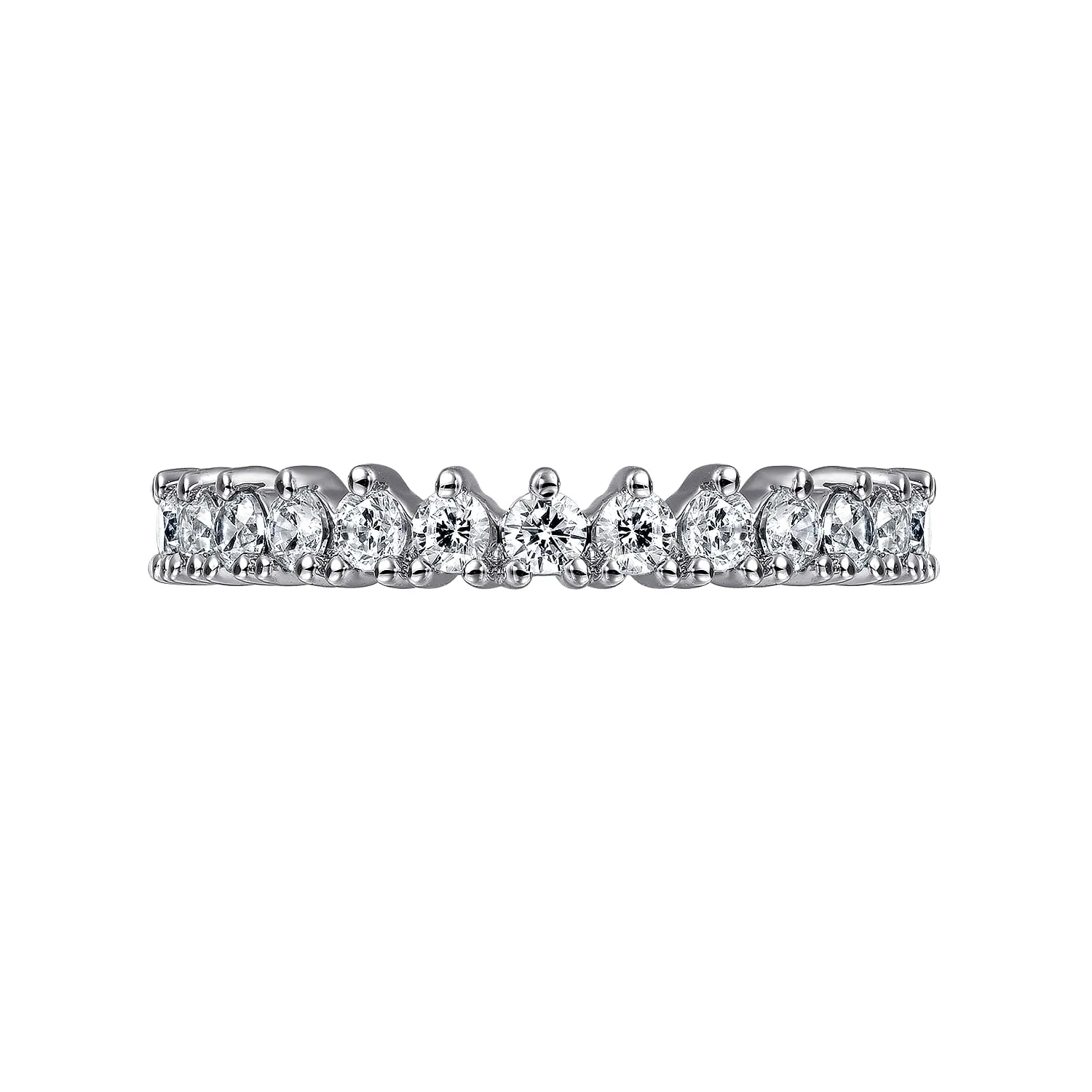 Diamond Anniversary Band in 14K White Gold, photograph 6