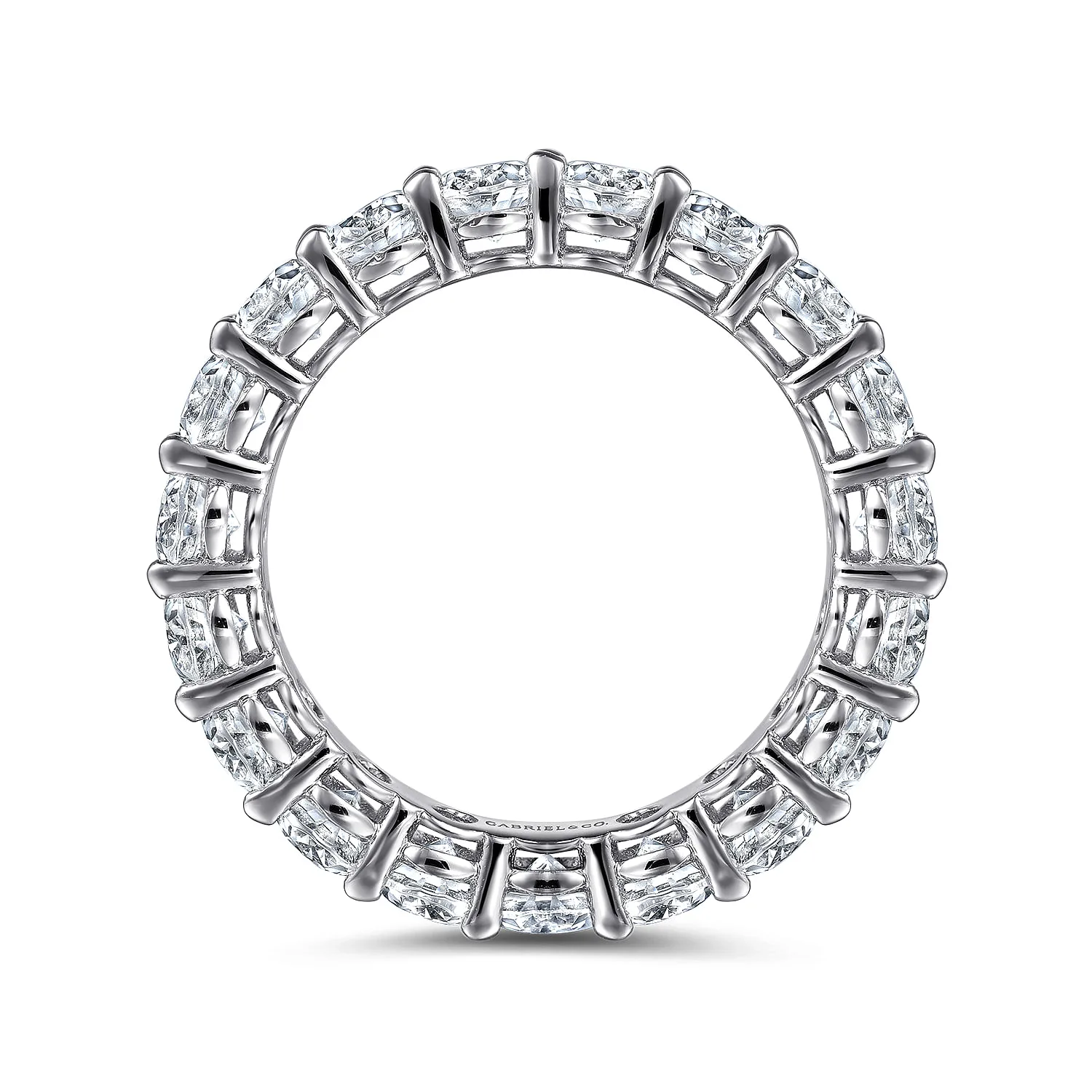 Diamond Eternity Band in 14K White Gold, photograph 2