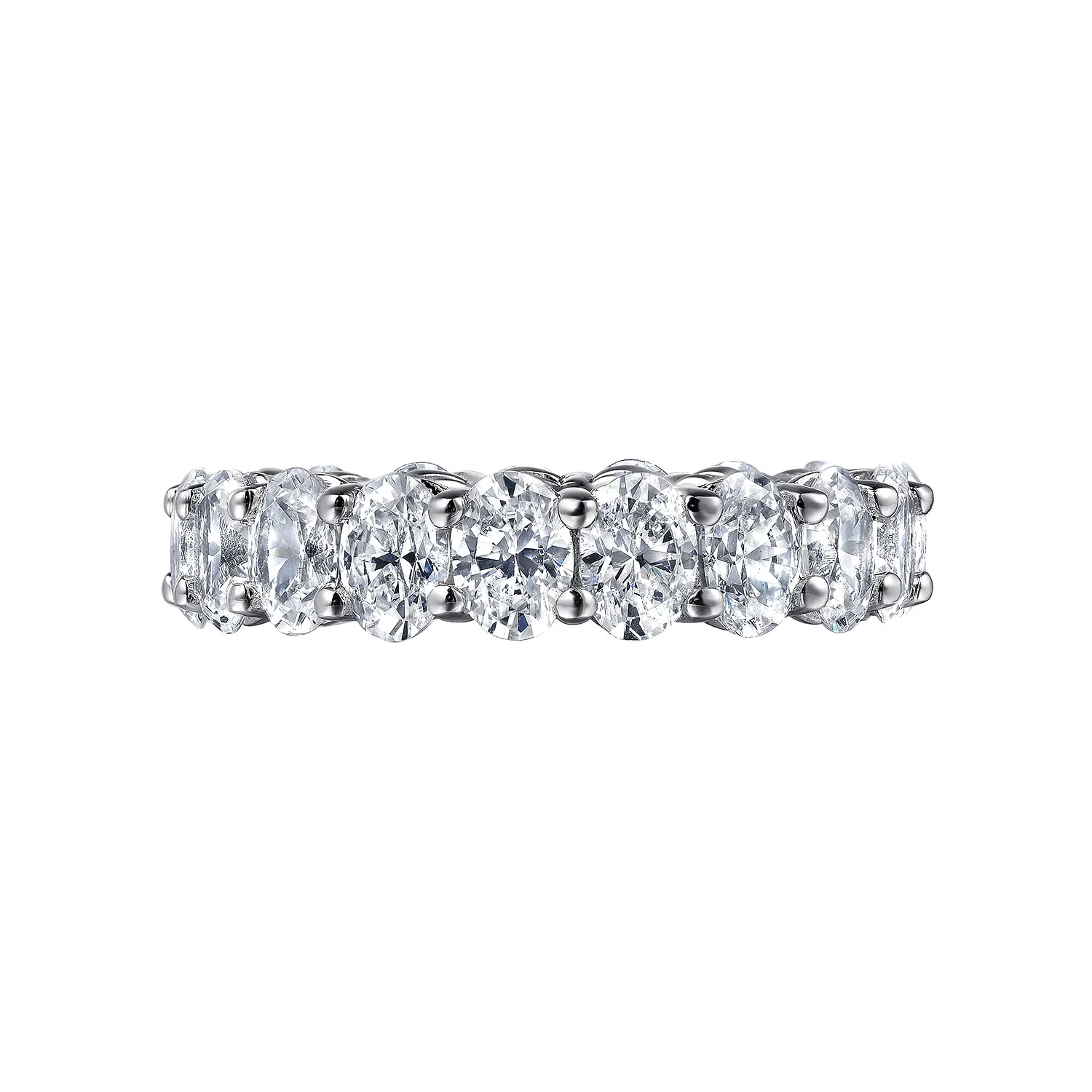 Diamond Eternity Band in 14K White Gold, photograph 6