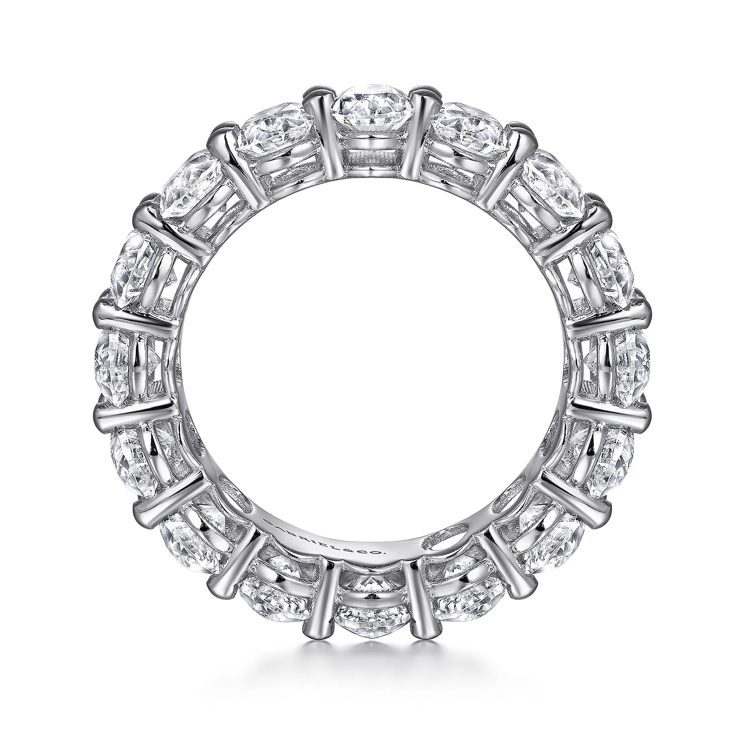 Diamond Eternity Band in 14K White Gold, photograph 2