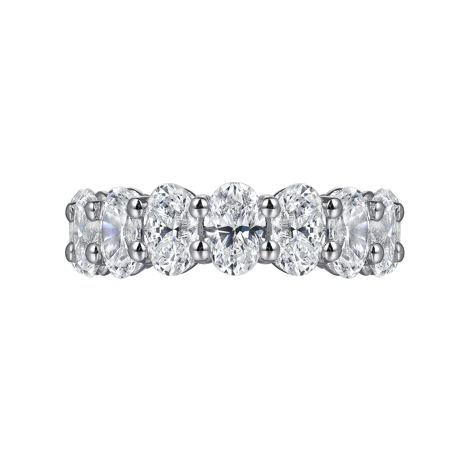 Diamond Eternity Band in 14K White Gold, photograph 5