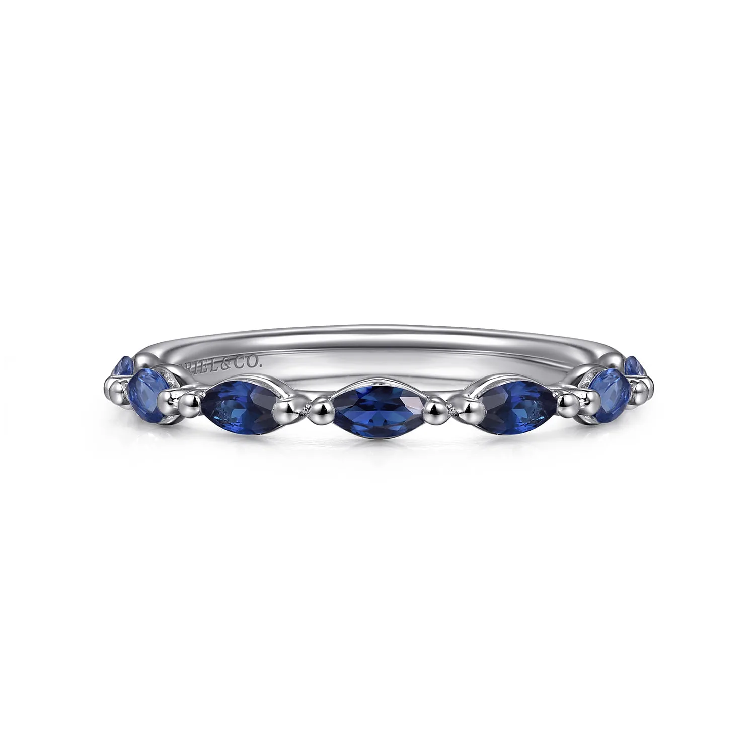 Sapphire Marquise Anniversary Band