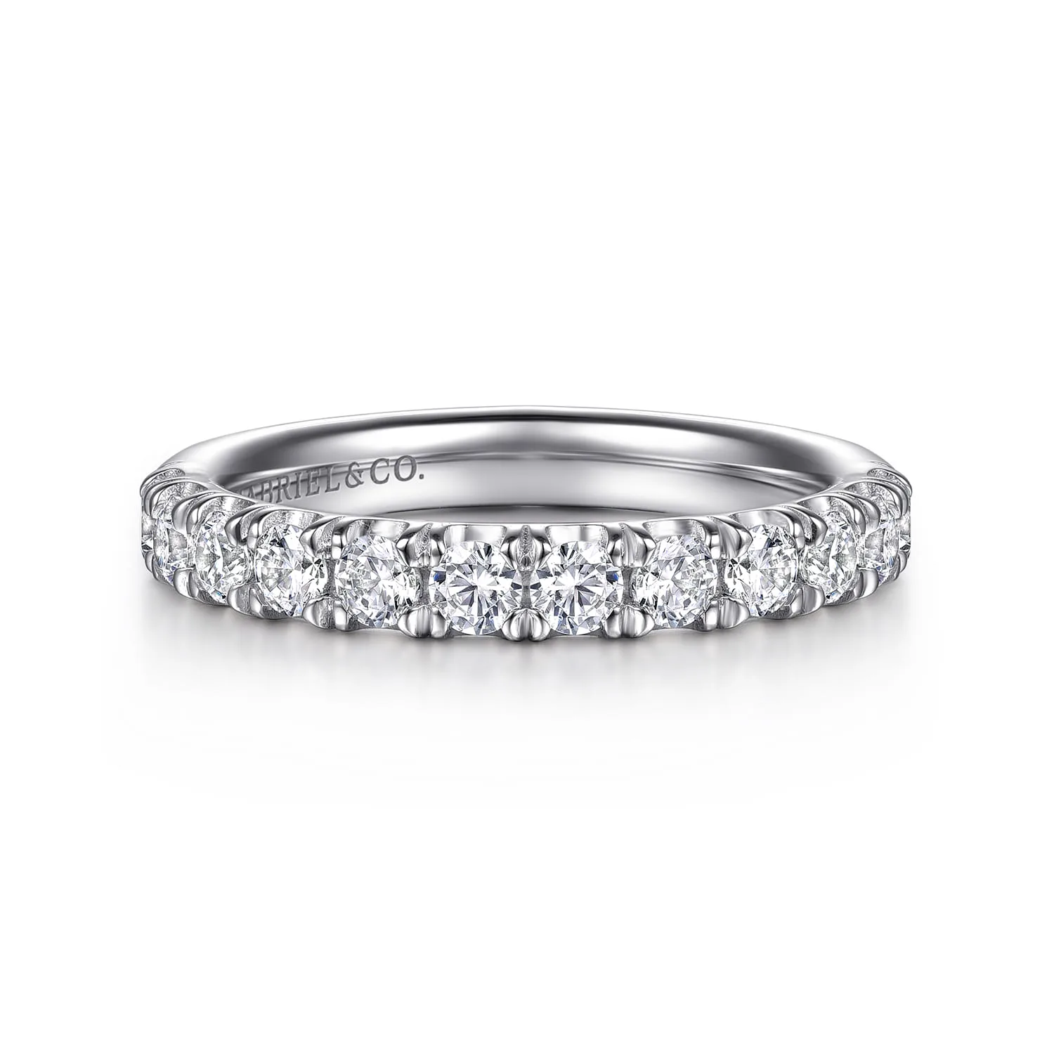 U Setting Half Way Around Diamond Wedding Band