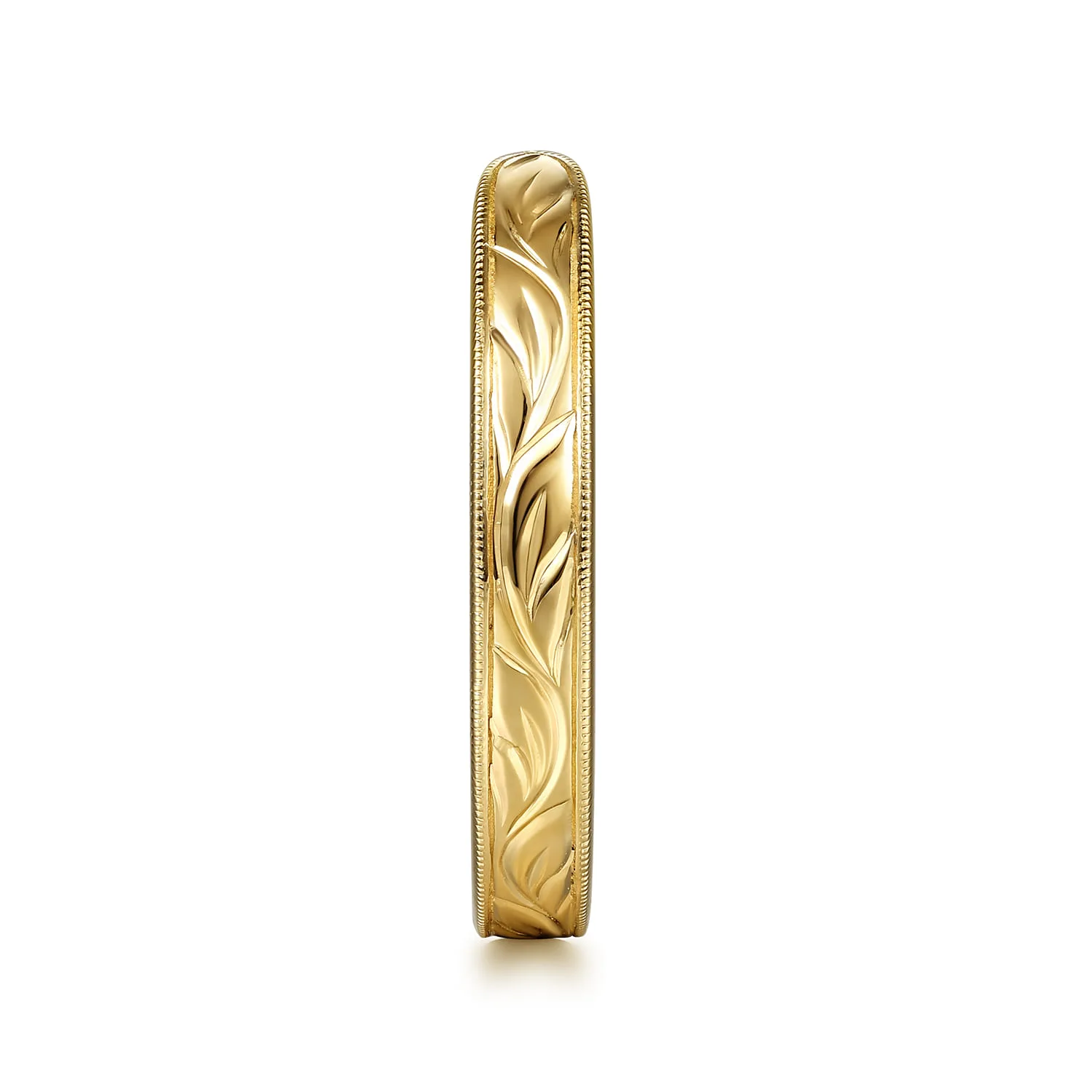 Vintage Inspired Open Anniversary Band in 14K Yellow Gold, photograph 4