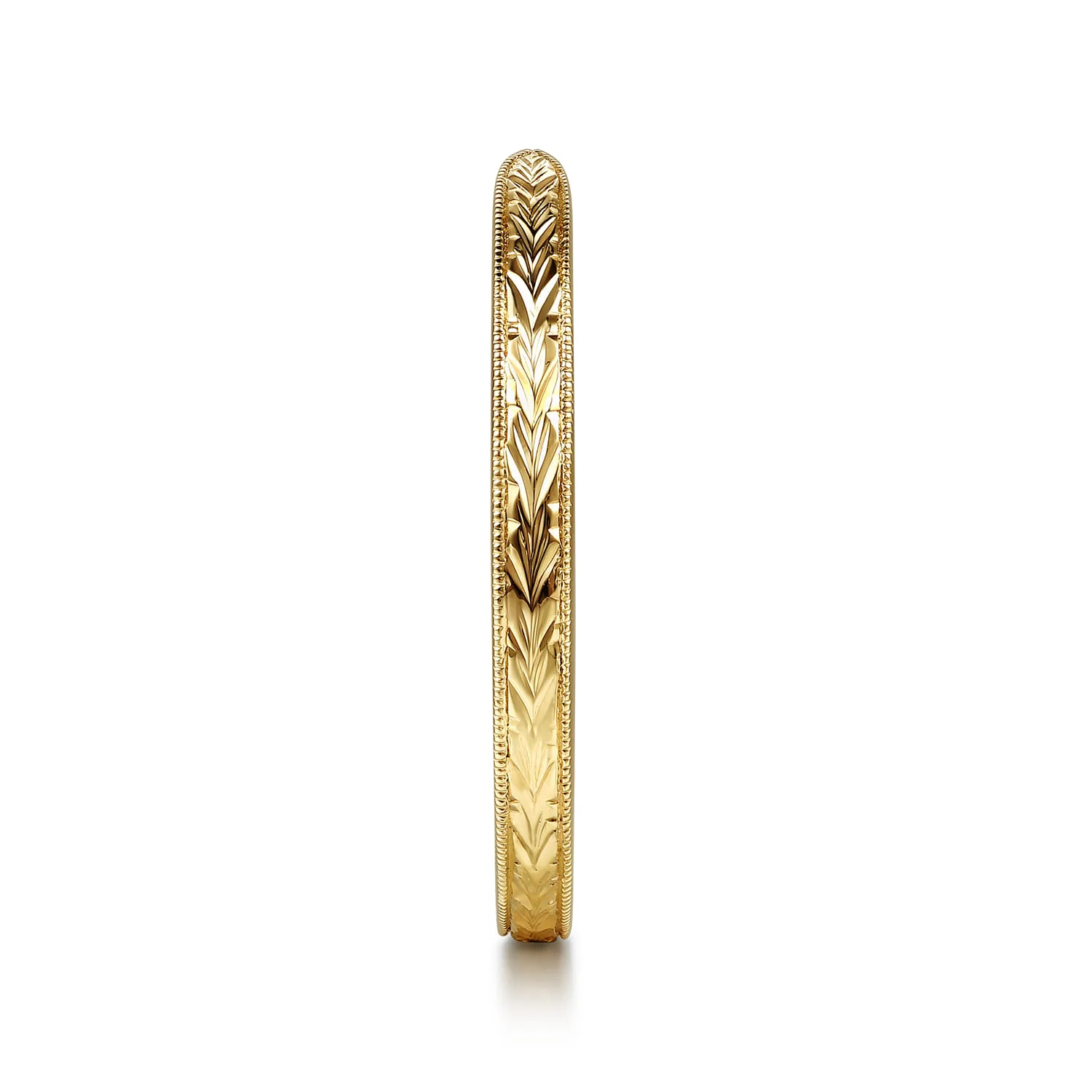 Vintage Inspired Open Eternity Band in 14K Yellow Gold, photograph 4