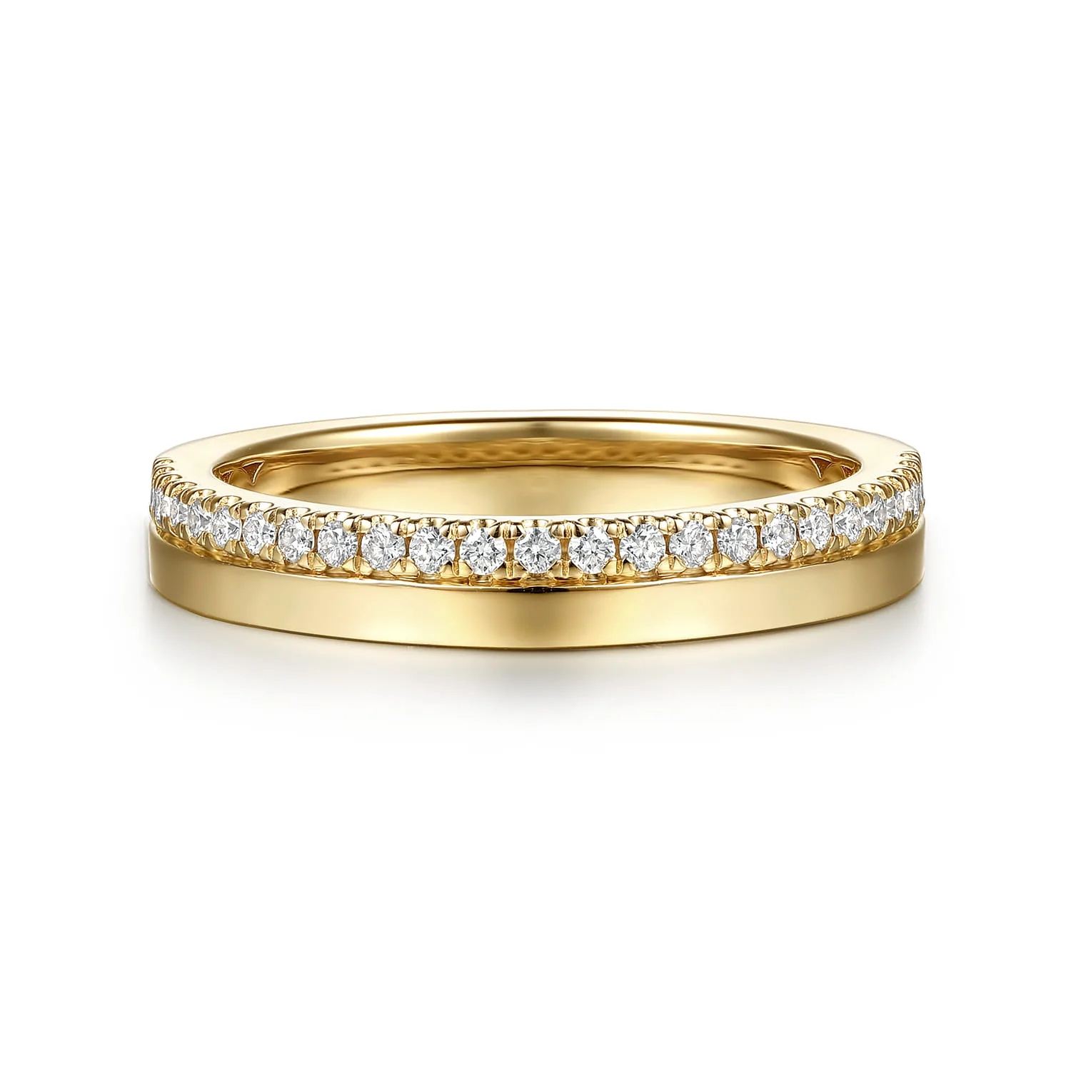 French Pave Diamond Anniversary Band