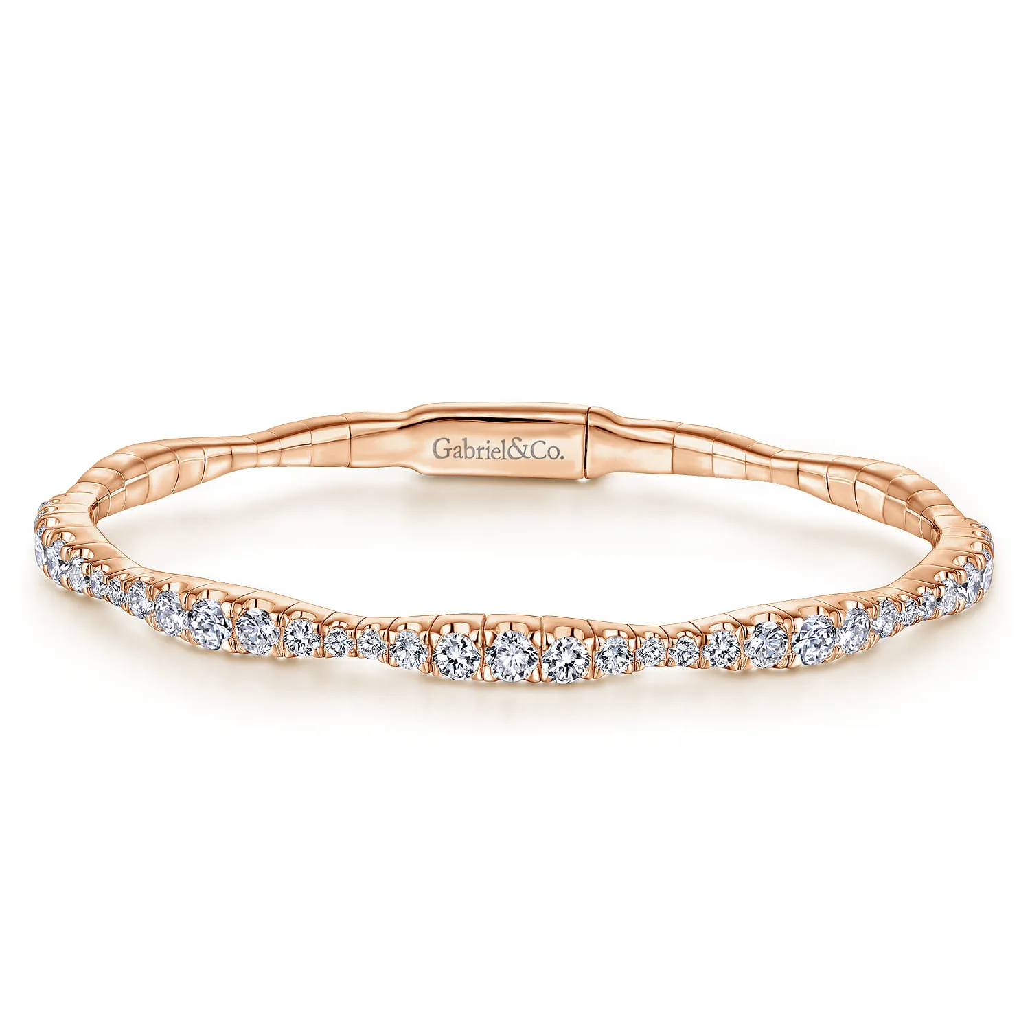 Graduating Diamond Station Bangle
