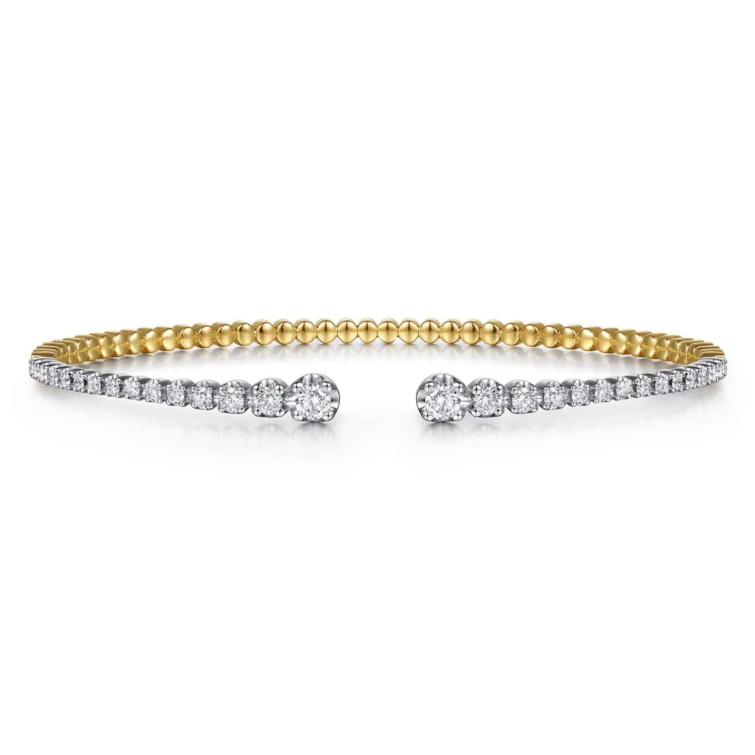 Split Cuff Bracelet with Graduating Diamonds